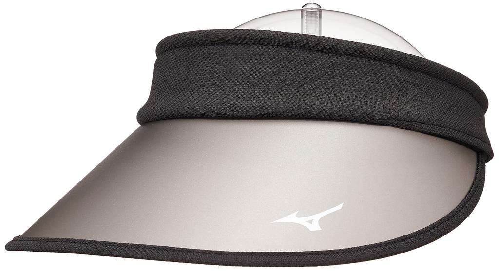 Mizuno UV Visor with UV Protection and Deodorizing Free Size Women's 4-Way (Brim) Tape, E2MWA224, Black,
