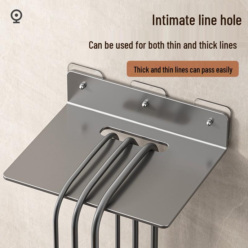 No-Drill Wall-Mount Bracket for Monitor, Camera, or Router Shelf