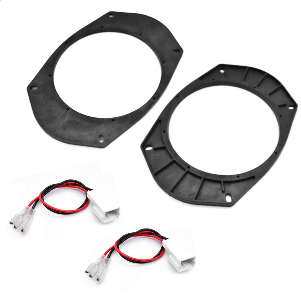 

1pair Car Speaker Adapter for for Select 2007-2014 Dodge/Jeep/Chrysler Audio Mount 6X9 to 6.5 inch Special with Lossless Plug