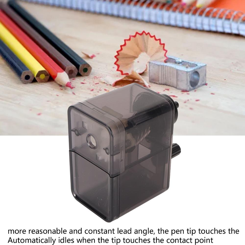 Transparent Black Sketch Pencil Sharpener Stronger Helical Blade Pencil Sharpener  Home Office