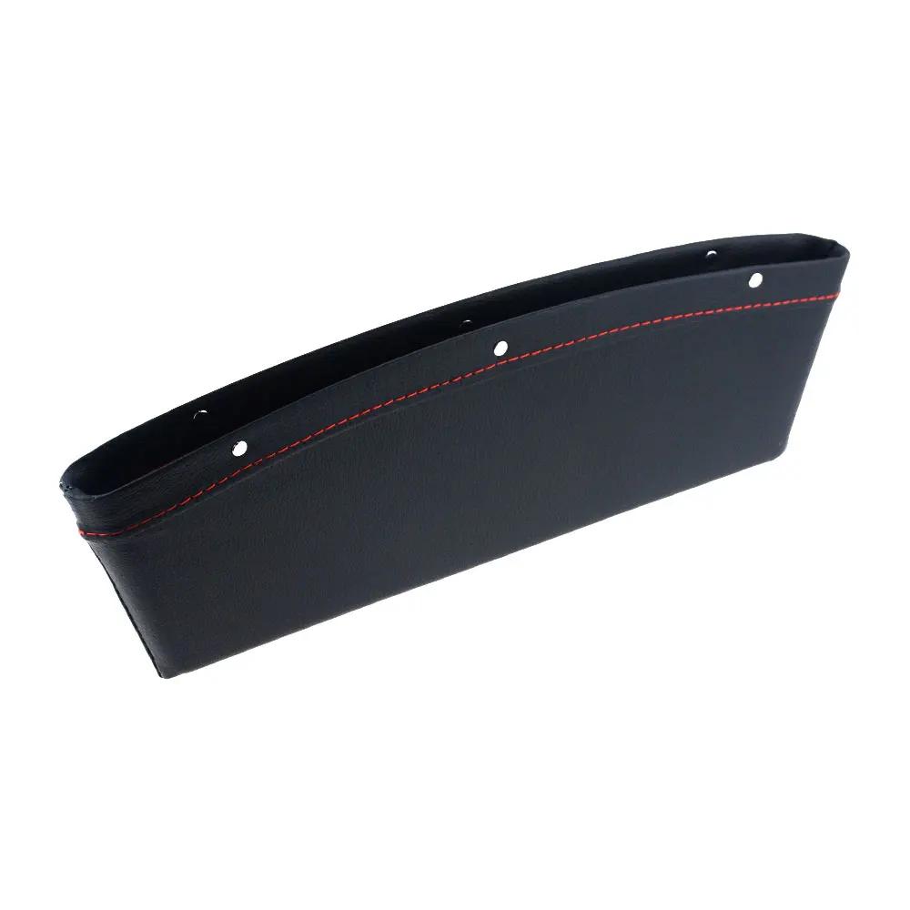 PU Leather Car Seat Gap Storage Organizer Pocket Phone Keys Glasses Wallet Cards Cables Holder Bag