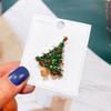 Yimu Alloy Christmas Brooch - Santa Claus & Tree Ornament Corsage