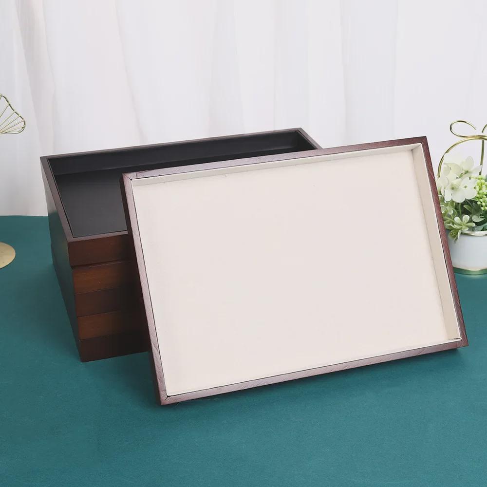 Black Walnut Jewelry Display Tray for Earrings and Watches