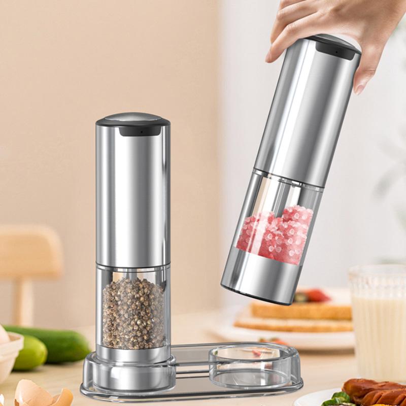 Xiaomi Automatický mlýnek na pepř Mlýnek na sůl a pepř USB dobíjecí mlýnek na koření s nastavitelnou hrubostí s LED světelným kuchyňským nástrojem