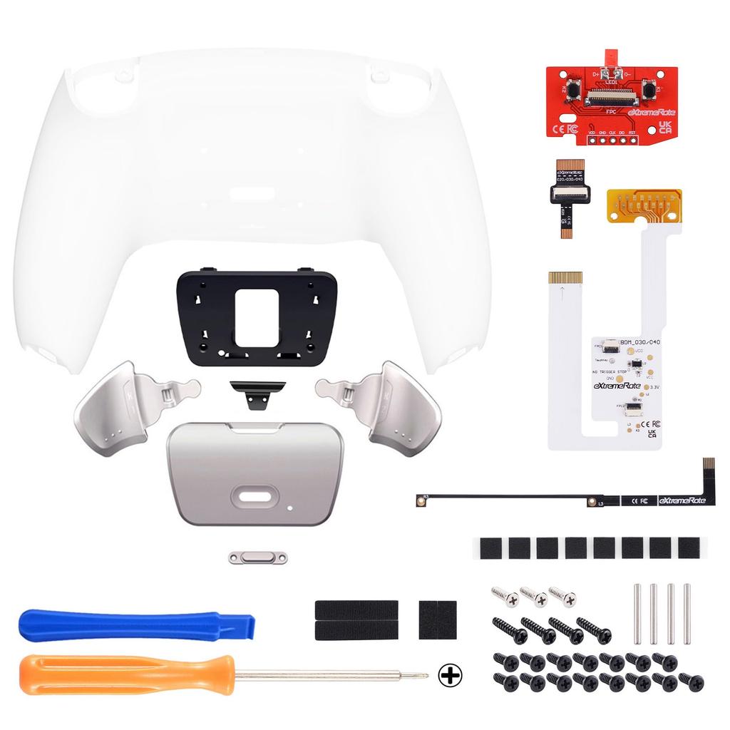 eXtremeRate Back Paddle Program for Compatible with PS5 Controller Pure Color Metal Version RISE V3 Remap Compatible with PS5 Controller with Upgrade