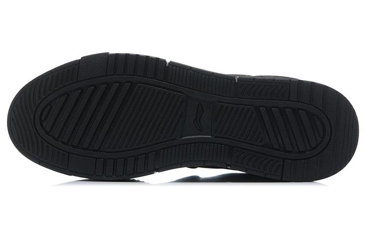 Li Ning Essence ACE Textile, Synthetic Leather Slip Resistant Abrasion Resistant Low top Skateboard Shoes Men's Black AGCR235-3