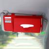 Auto Organizer Wool Felt Tissue Case Sun Visor Tissue Box Car Napkin Holder Sun Visor Card Storage