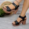 Damen Sandalen Neue Sommer Plateau High Heels Schuhe für Damen Markendesigner Gladiator High Heels Sandalen Sandalias De Mujer