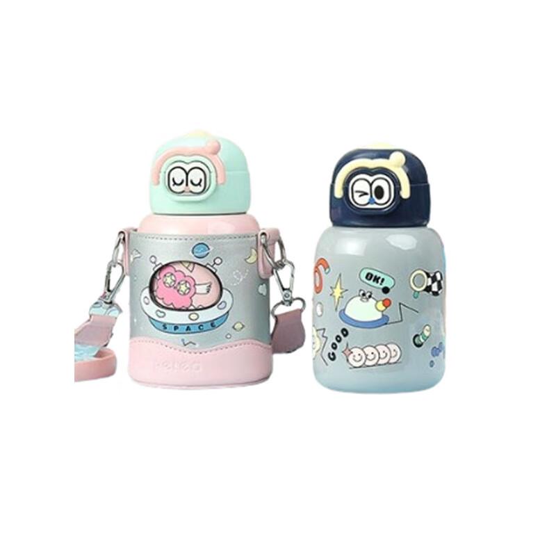 Miaomiao Children s 316L SS Dual-Lid Thermos Cup, 500ml 500ml