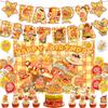 Twinkle Twinkle Geburtstagsparty Dekoration Set Schimmernder Stern Thema Banner Kuchenaufsatz Ballons Set für Mädchen Jungen Kinder