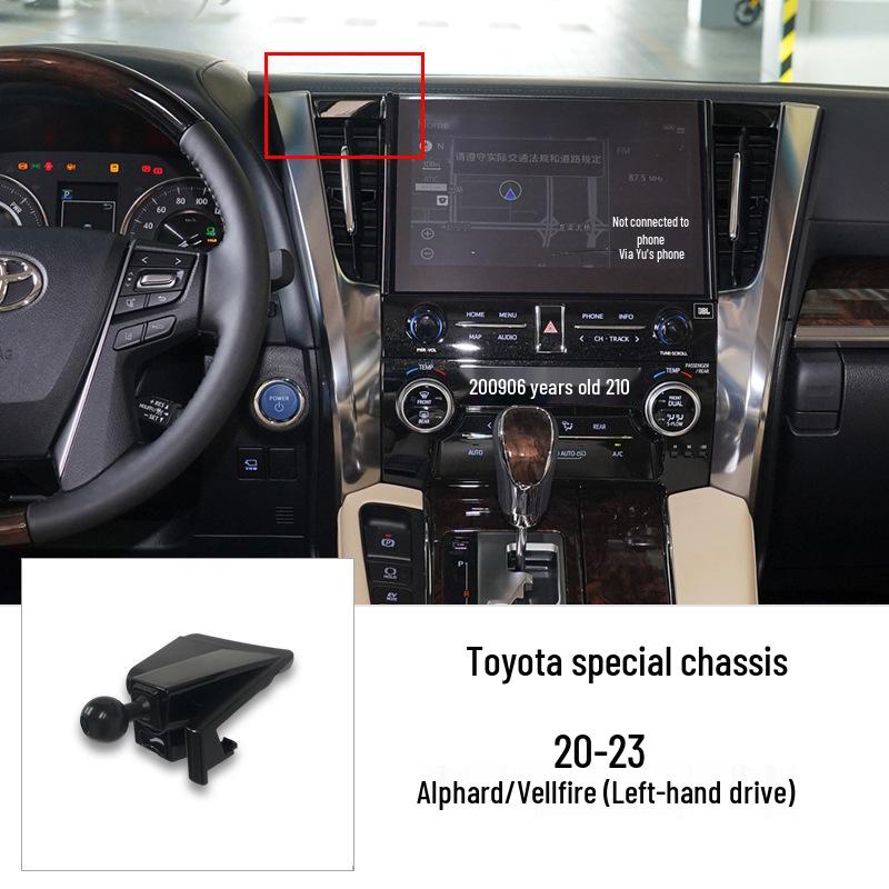 Car Phone Holder for Toyota 6th Gen Camry, Corolla, Highlander - Clip Base Accessory