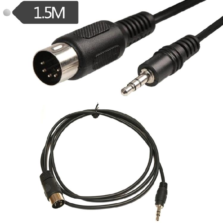 5-Pin DIN Plugs Male to 3.5mm 1/8 inch Male Plugs Stereo Converter Cable