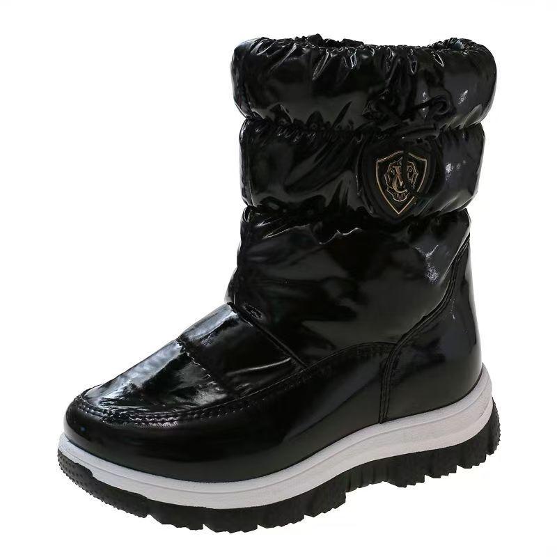 

Детские теплые ботинки Студенческие противоскользящие зимние ботинки Мальчиковые толстые теплые хлопковые ботинки Девочковые плюшевые износостойкие розовые ботинки для улицы 28