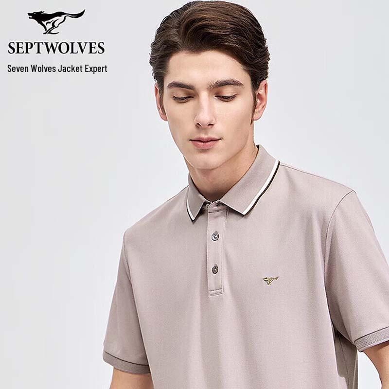 SEPTWOLVES Men's Anti-Bacterial Pique Polo Shirt