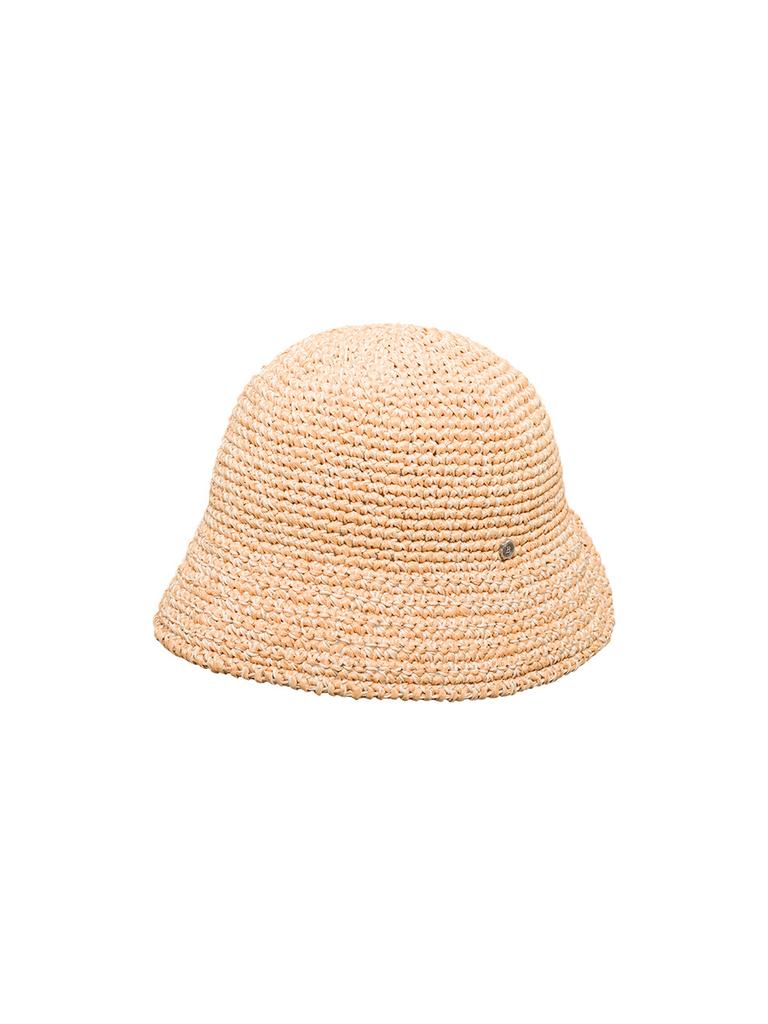 Beulaunhaes Knitting Straw Bonnet Hat - Beige