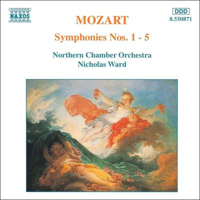 CD WOLFGANG AMADEUS MOZART, NICHOLAS W - Symphonies 1-5  8550871 Naxos 1995 Germany Classical Used