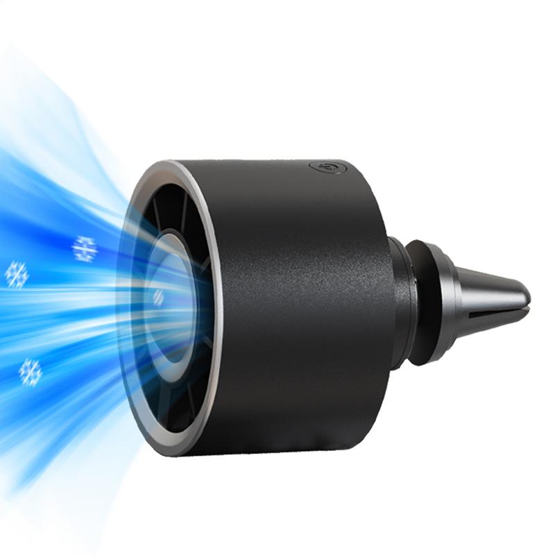 Mini Car Vent Cooling Fan With Ambient Lighting USB Auto Air Air Outlet Clip Fan 3 Levels Adjustable auto Air Circulation Fans