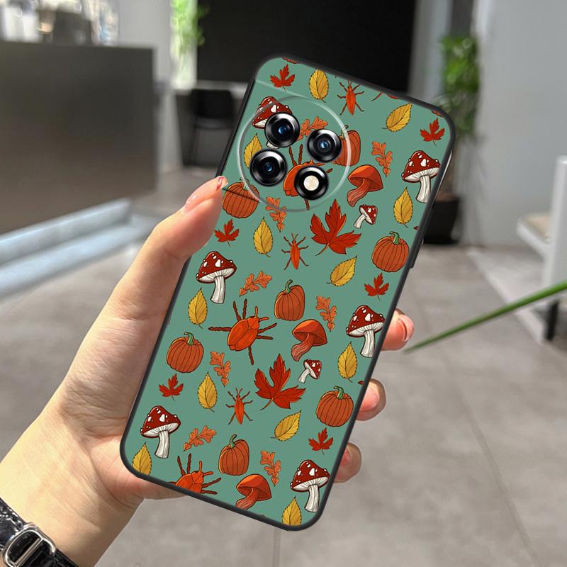 Autumn Leaves Fall Pumpkin Case For OnePlus Nord CE 5 2 3 4 Lite N20 N30 OnePlus 15 13 12 R 11 10 9 Pro 8T 10T 10R Cover