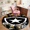 1PC round rug Botafogo Football Club Printed Round Area Rug ,Rug For Home Office, Round Chair Rug, Decorative Carpet Fan gifts Christmas gift