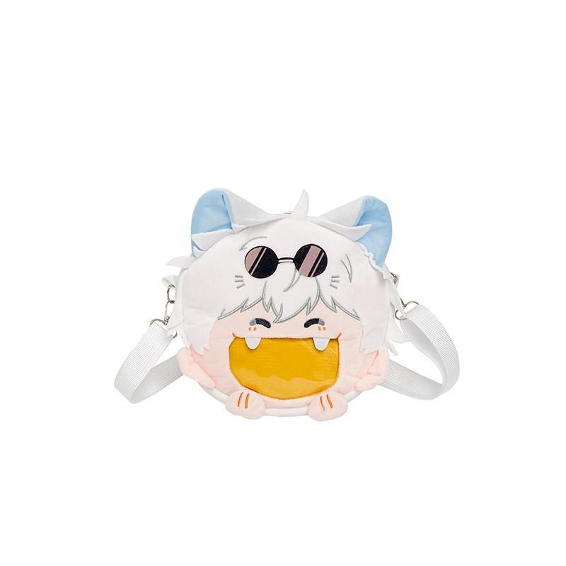 Anime Satoru Gojo Plush Backpack Single Shoulder Crossbody Bag Gift Cartoon