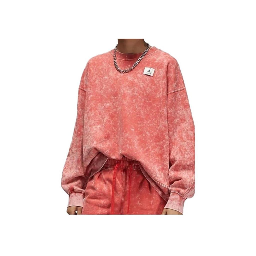 Jordan Flight Classic Jumpman Logo Crew Neck Sweatshirt Women Tops Red DQ4602-605