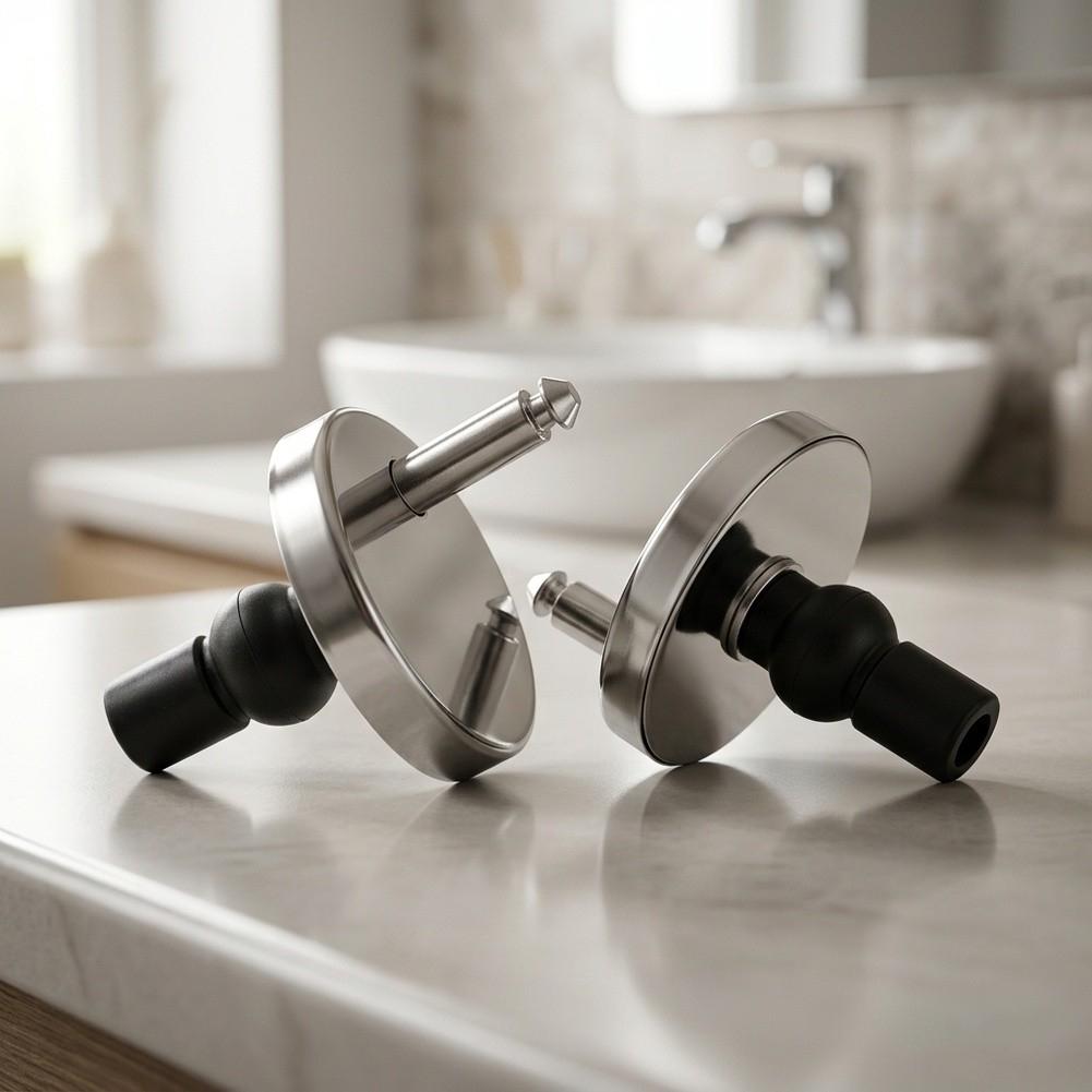 2er-Pack Toilettensitzbefestigungen 55mm Zubehör Scharnier zum Oberteil Haushalt