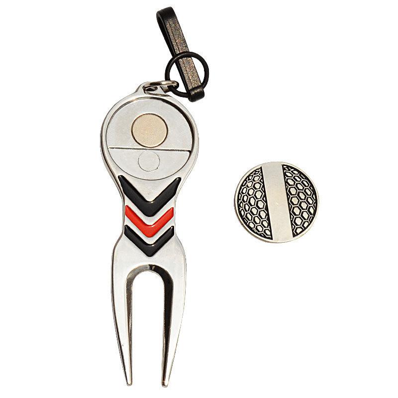 

Golf Repair Tool Ball Magnetic Alloy Marker With Hook Standard Sport Accesories