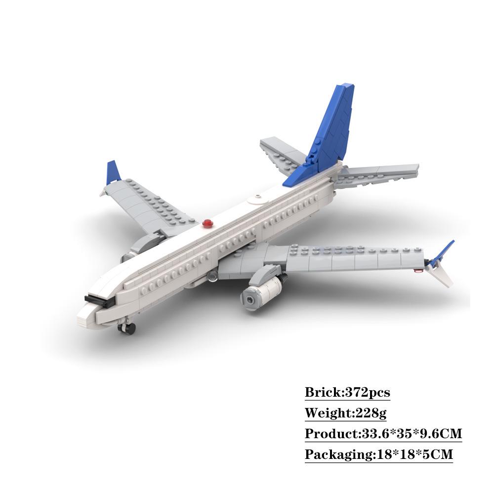 Jia Zhuan MOC32416 Boeing 737 Max Building Blocks - Small Particle Toy