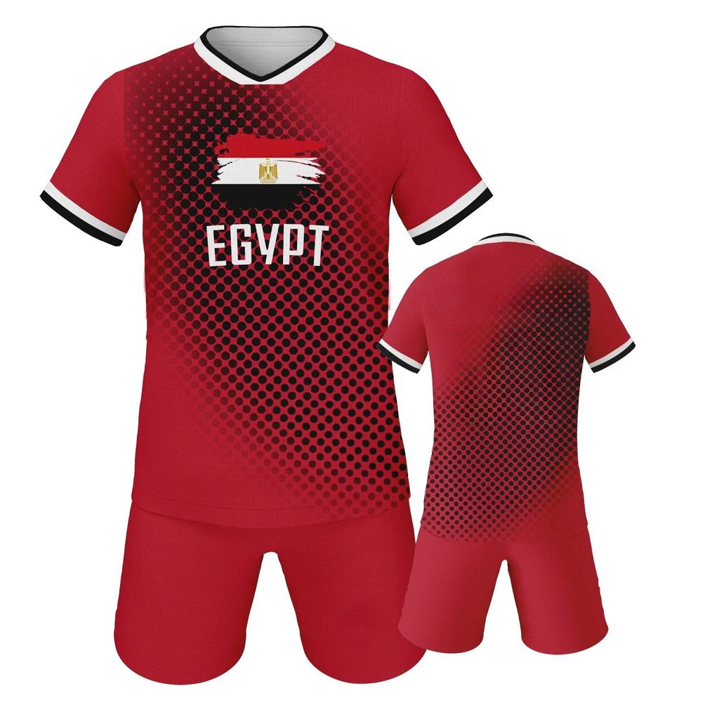 Maglia da Calcio Egitto Kit di Allenamento Calcio Divisa di Squadra Regalo per Appassionati di Calcio