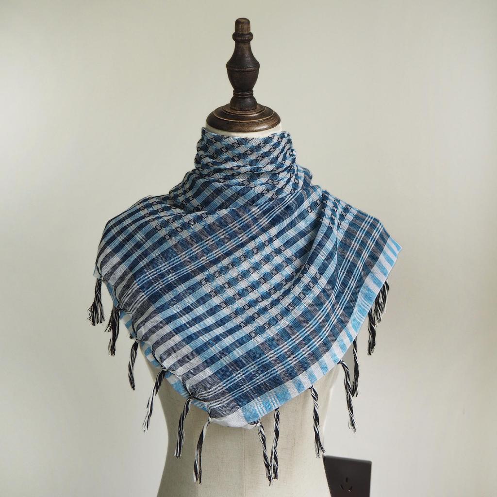 Bufanda con Borla Keffiyeh de Arafat Transfronteriza: Ropa Táctica para Desierto Ligera y Resistente al Viento/Arena