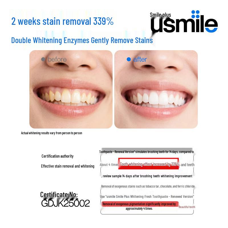 usmile Teen Whitening & Fresh Breath Toothpaste