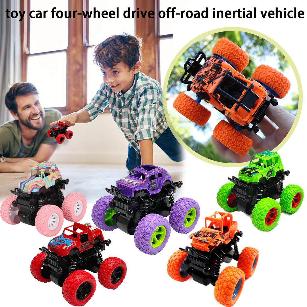 Novelty Toys Car Four-wheel Drive Off-road Vehicle Stunt Children Cars Back Toy Dinosaur Boy In Y5Z1