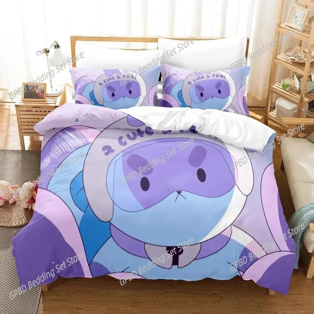 Cartoon Bee PuppyCat 3D NEW Duvet Cover Pillowcase Bedding Set Adult Boy Girl Bedroom Decoration Children Single Double Large