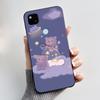 Coque Pour Google Pixel 4A 4 A 4G Noir Coque de Téléphone Esthétique Mignon Chat Dessin Animé Mince Souple TPU Silicone Arrière Pour Pixel4A Coquille
