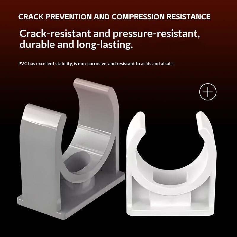 100 Pieces/Pack PVC Conduit Clamps For 16/20/25/32mm Pipes U-shaped Water Pipe Clamps