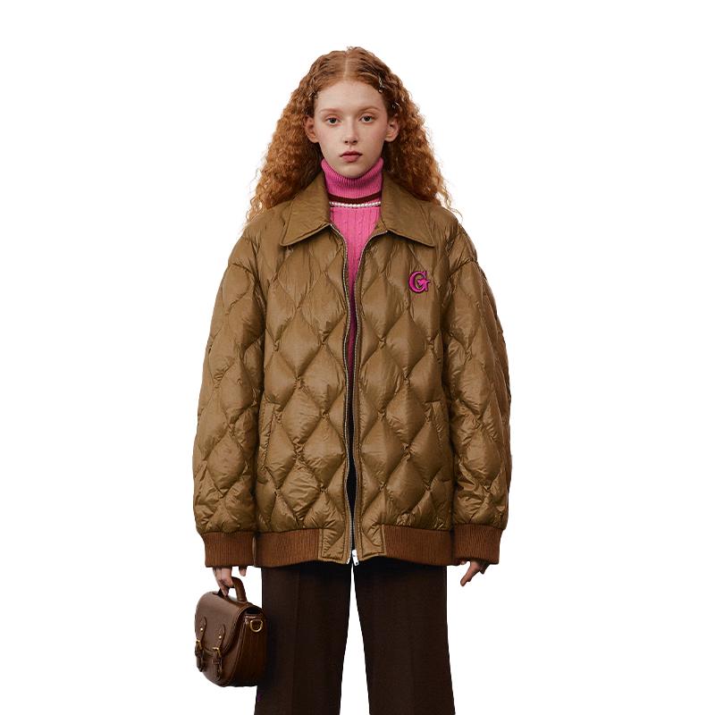 

ЗЕЛЕНЫЙ ПОЯС Женская маленькая легкая пуховая куртка L