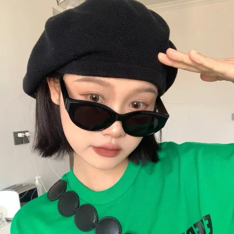 New Style Small Cat Eye Sun Glasses Fashion Style Women's Oval Eyeglasses Vintage Style Brand Elliptic Sun Eyeglasses for Female Shades UV400