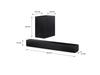 Sharp HT-SBW121 Compact 2.1 Soundbar with Wireless Subwoofer | Sharp
