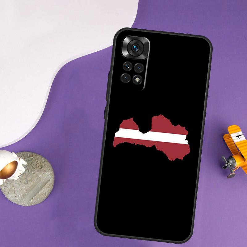 Latvia Flag Case For Xiaomi Redmi Note 14 13 Pro 12 9 10 11 Pro 10S 11S 12S Redmi 14C 13C 10C 12C Cover
