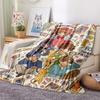Cardcaptor Sakura charactersPrint Flannel Blanket, High Quality Comfortable for All Seasons, Home Decor, Warmth and Comfort