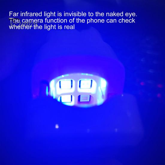 Nagelsvampsbehandling LED-enhet 460nm Blått ljus USB-laddning Onychomycosis Rengörare för Återställande av Nagelhälsa Och Smärtlindring Blått Ljus Nagelterapi