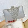 Evening Banquet Diamond-encrusted Ladies' Luxurious Handbag, Dress-style Cross-body Chain Bag, Minimalist Luxury Clutch Bag