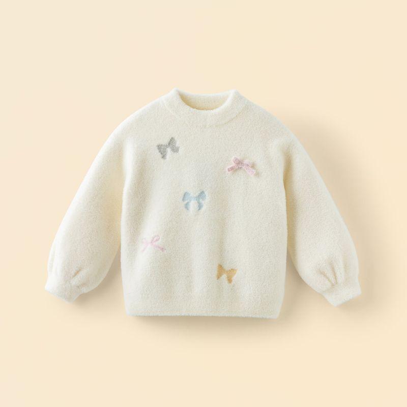 David Bella Girls  Sweater 2026 Autumn and Winter New Children s Knitwear Sweet Top Children s Clothing for Girls