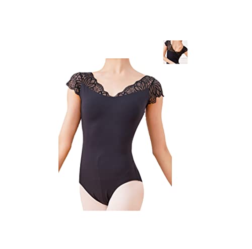 ProDance Black Half-Cup Simple and Stylish Ballet Leotard PLHA020N (L)
