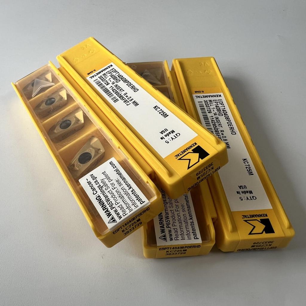 KENNAMETEL / EDPT140408PDERHD KC725M / Carbide CNC Blade 10 Pcs