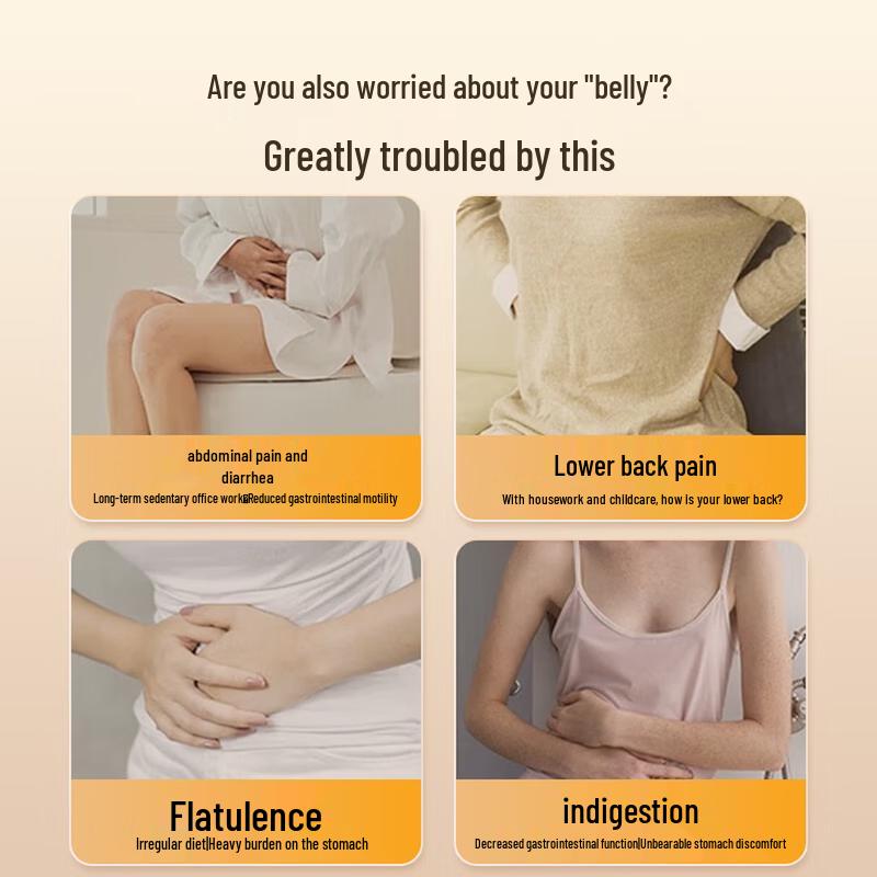 CHIGO Smart Waist & Abdomen Massager with SPA Heat and Remote Control CN plug (adapter included)