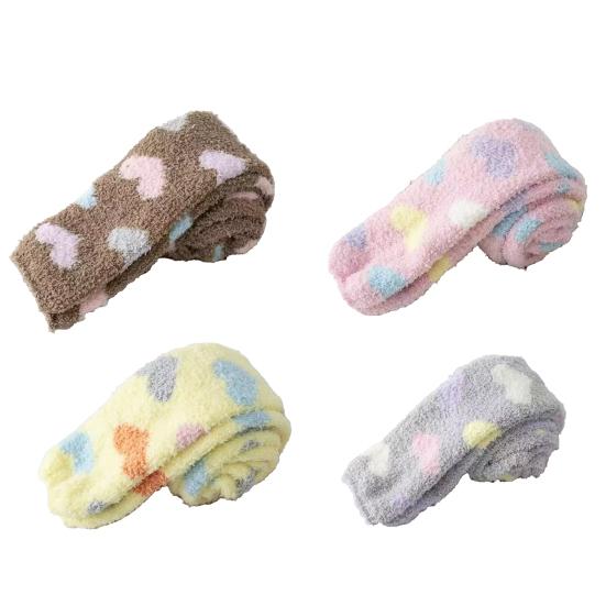 Women Long Floor Socks Soft Fluffy Over Knee Socks Colorful Warm Thick Thigh High Socks for Home Indoor Wear Bedroom Sleeping