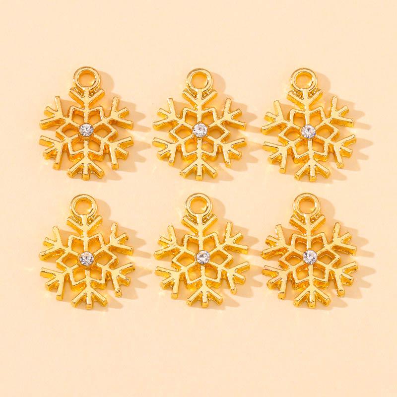 

10 шт. Золотистый сплав Круглые Ажурные Шармы Подвески Санта Снежный Дом для DIY Рождественское Украшение Серьги Браслет Изготовление Ювелирных Изделий