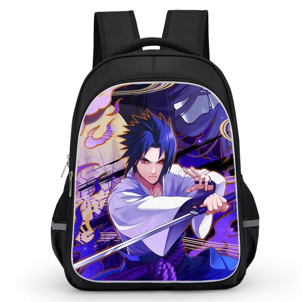 NARUTO Anime Youth Mochila Everyday Backpack,With Adjustable Sling Strap & Front Pocket,Lightweight & Durable,for Boys & Girls Age 5-11