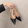 Fashion 2025Luxury Women's Shoes Brand Woman Sandals Rivets Summer Designer  High Heels Shoes Female Leather Pointed Toe Pumps Fashion